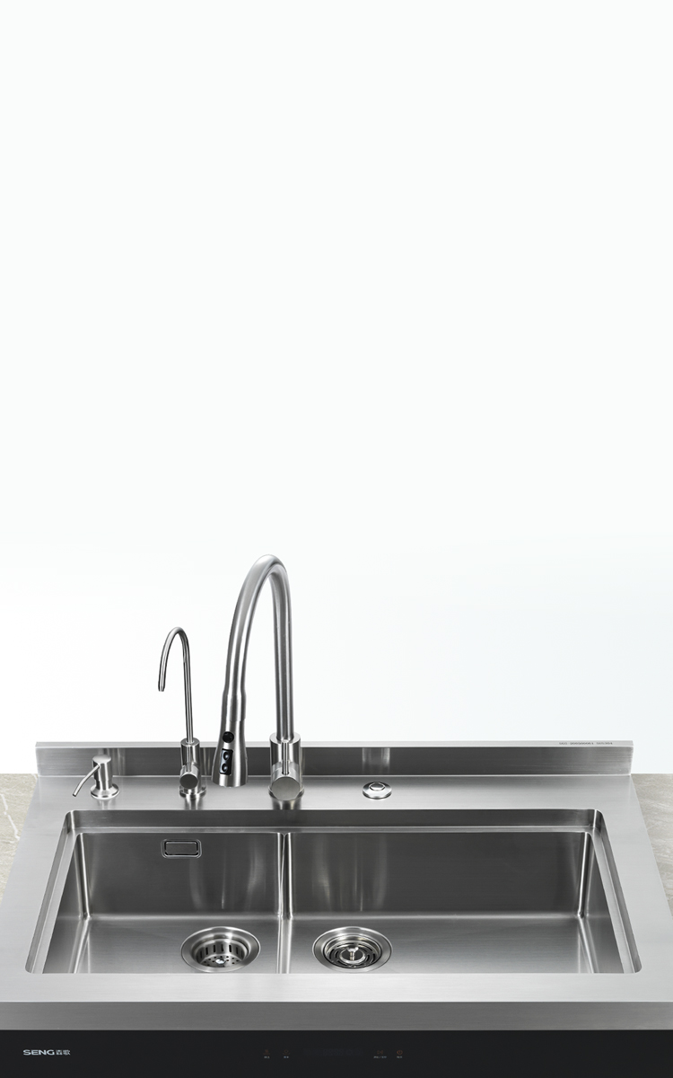 雙槽大容積<br>洗刷不擁擠雙槽設(shè)計(jì)